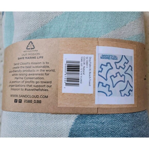 Scotty Cameron 2024 SCOTTY DOG PALMS Bristish Open XL Beach Towel with Fringe - Picture 6 of 7